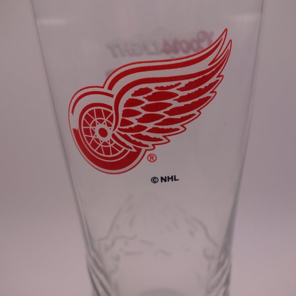 NHL Detroit Red Wings Coors Light Fiere LNH Partenaire Beer Glass - Picture 4 of 11